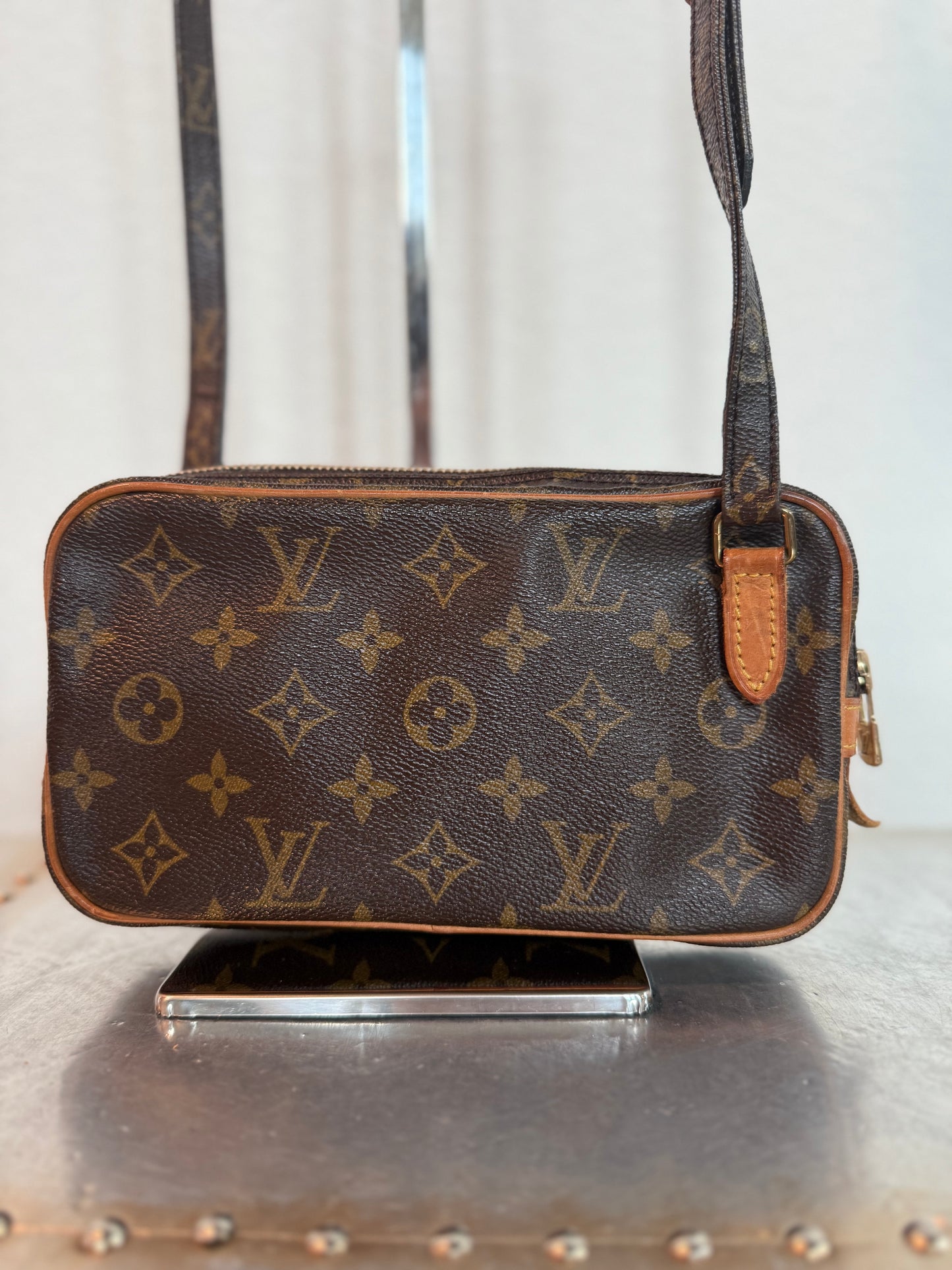 Pre-owned Authentic Louis Vuitton Marly Bandouliere Monogram Crossbody Bag