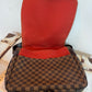 Pre-owned Authentic Bastille Damier Ebene Crossbody Bag