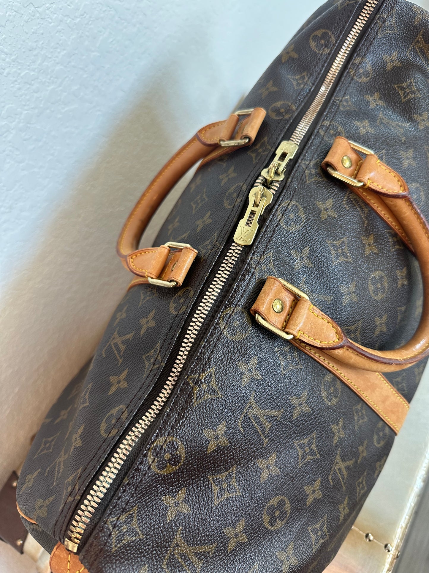 Pre-owned Authentic Louis Vuitton Keepall 45 Monogram Travel Handbag