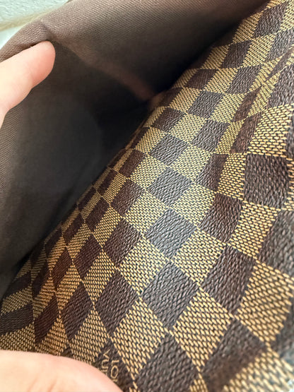 Pre-owned Authentic Louis Vuitton Naviglio Damier Ebene Crossbody Bag