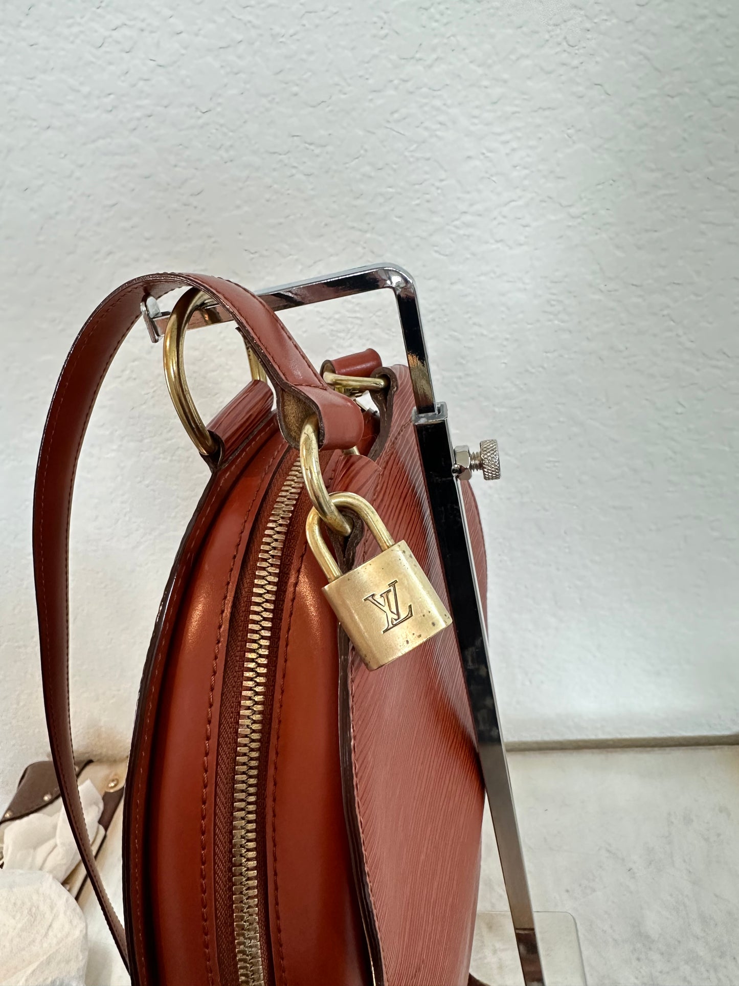 Pre-owned Authentic Louis Vuitton Mabillon Epi Brown Backpack