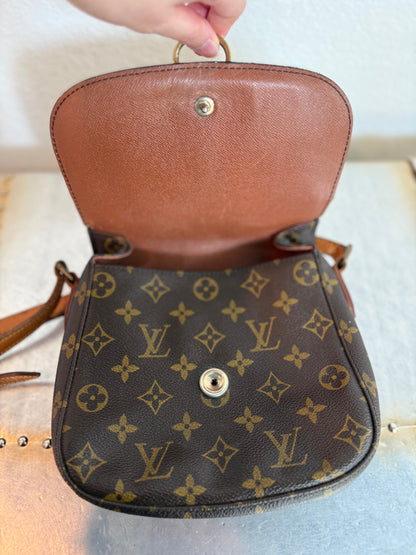 Pre-owned Authentic Louis Vuitton Saint Cloud MM Monogram Crossbody Bag