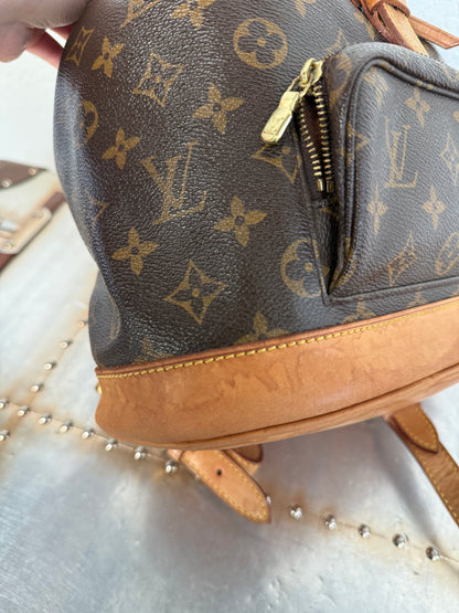 Pre-owned Authentic Louis Vuitton Montsouris MM Monogram Backpack