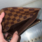 Pre-owned Authentic Louis Vuitton Portefeuille Emilie Damier Ebene Long Wallet