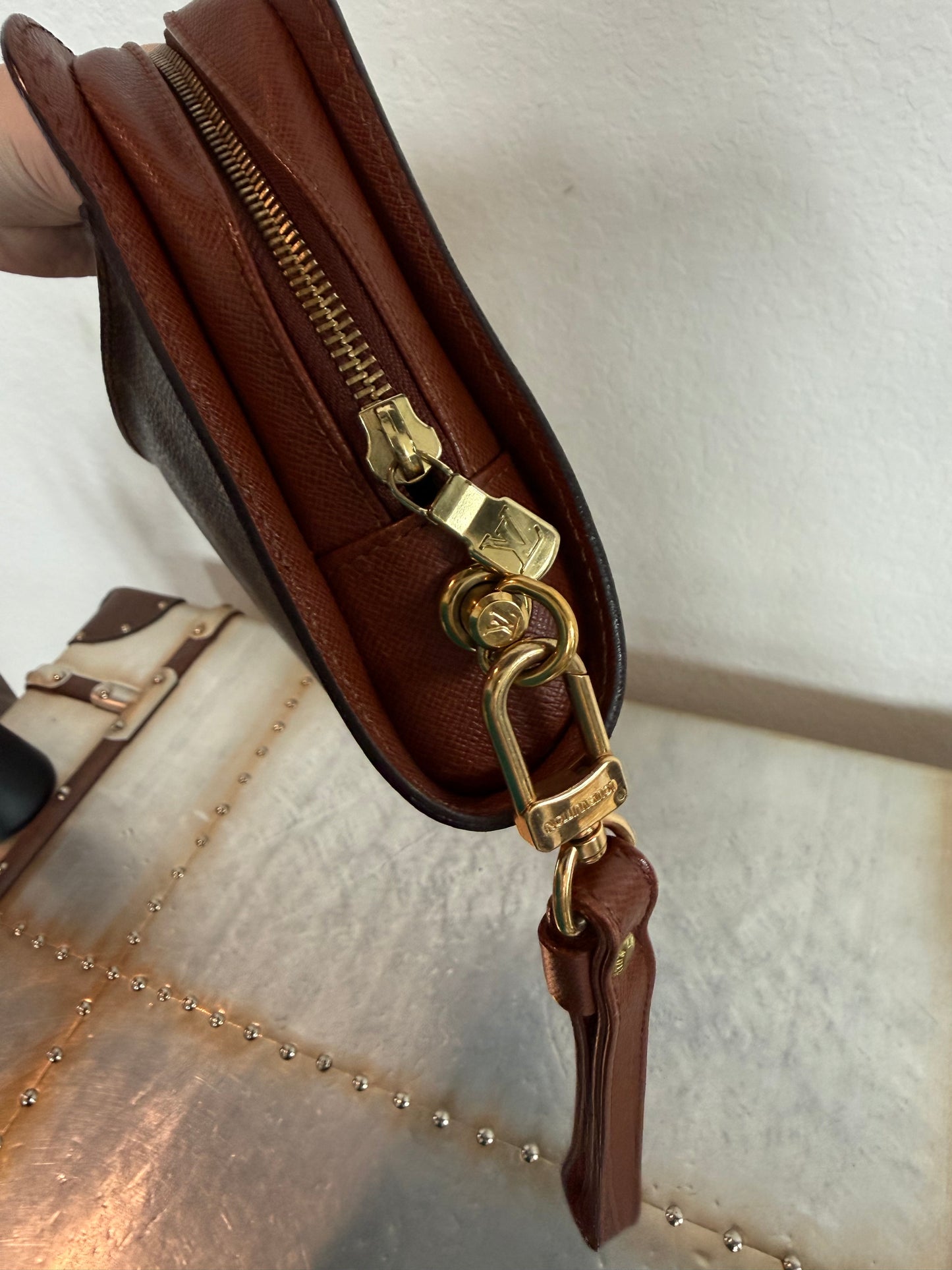 Pre-owned Authentic Louis Vuitton Monogram Orsay Clutch Handbag