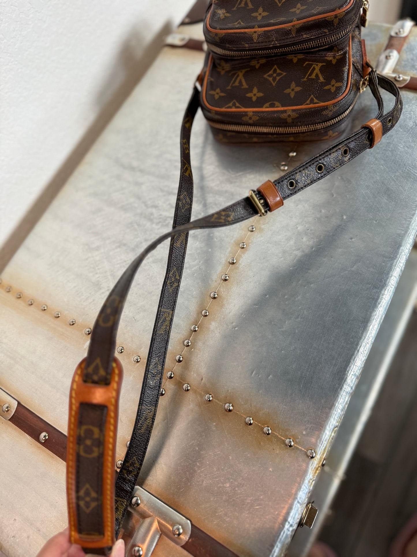 Pre-owned Authentic Louis Vuitton Amazon Monogram Crossbody Bag