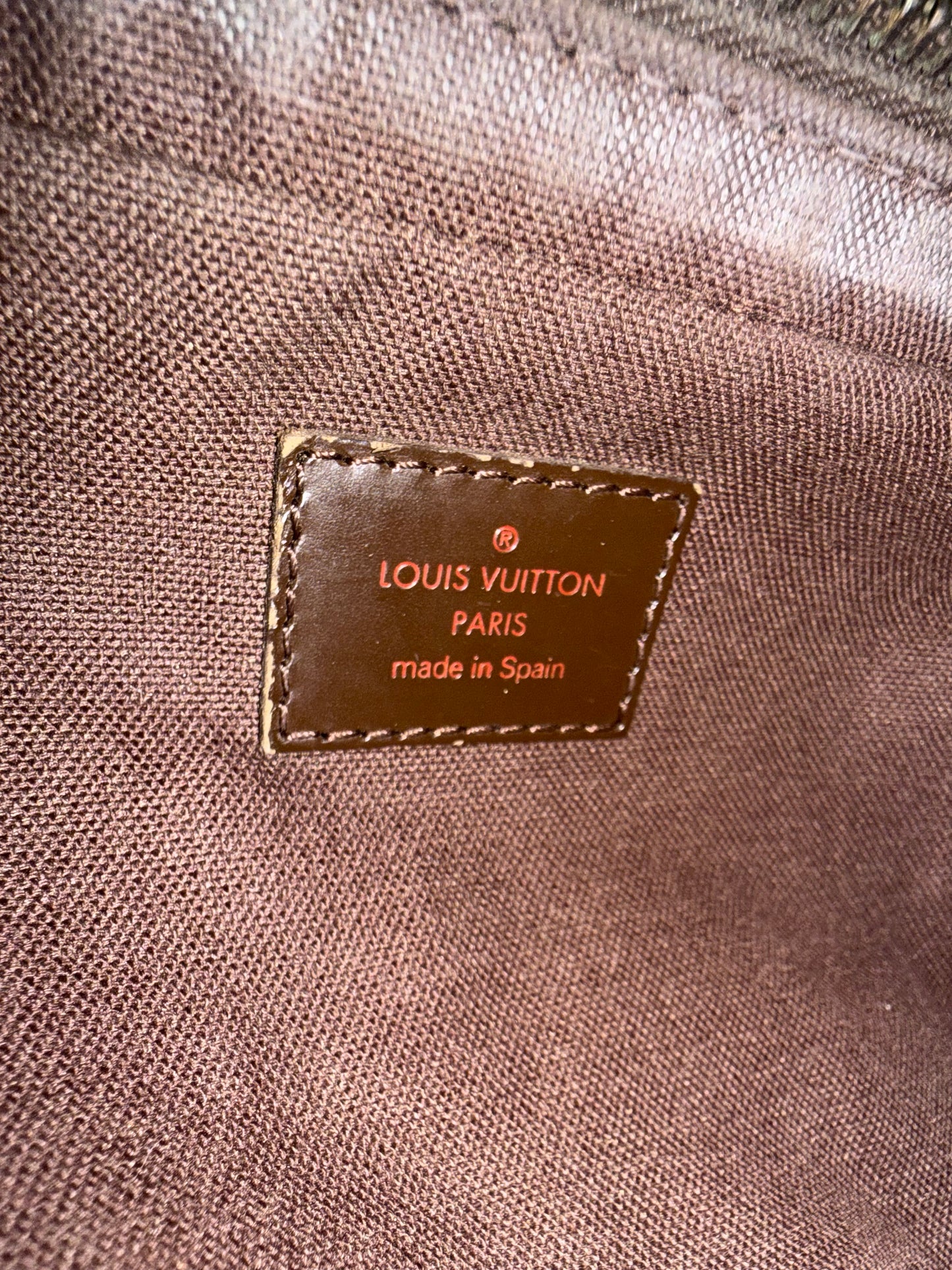 Pre-owned Authentic Louis Vuitton Damier Ebene Geronimos Body Bag