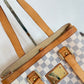 Pre-owned Louis Vuitton Hampstead PM Damier Azur Tote / Shoulder Bag