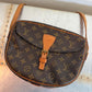Pre-owned Authentic Louis Vuitton Jeune Fille MM Monogram Crossbody Bag