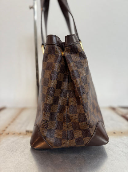 Pre-owned Louis Vuitton Hampstead MM Damier Ebene Tote / Shoulder Bag