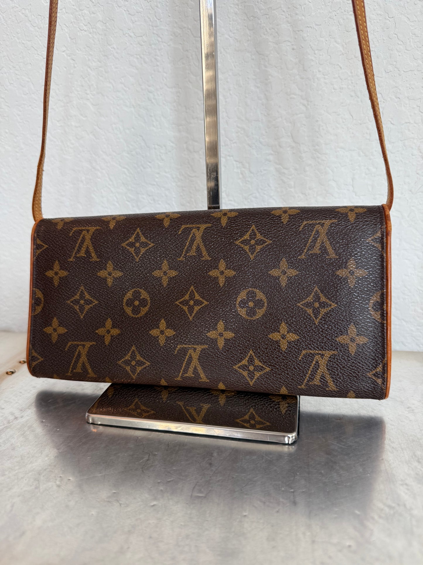 Pre-owned Authentic Louis Vuitton Pochette Twin GM Monogram Shoulder Bag