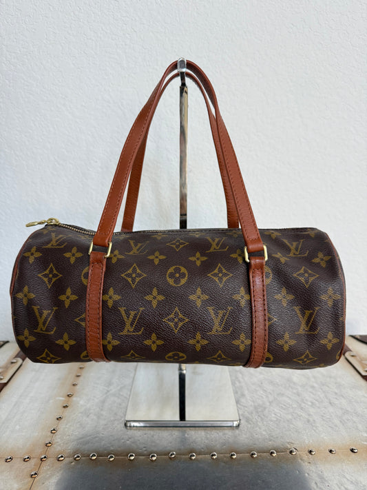 Pre-owned Vintage Authentic Louis Vuitton Papillon 30 Monogram Handbag