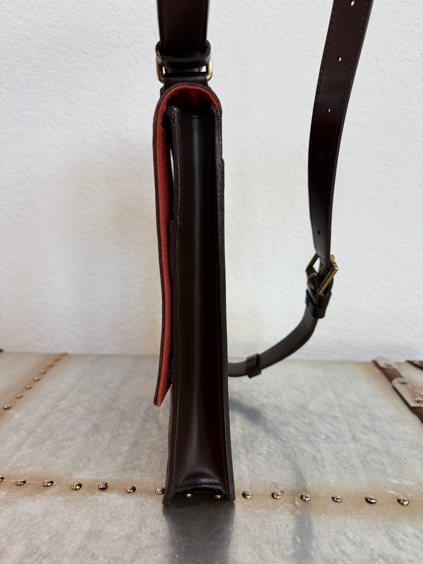 Pre-owned Louis Vuitton Portobello Damier Ebene Shoulder Bag