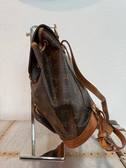 Pre-owned Authentic Louis Vuitton Montsouris MM Monogram Backpack