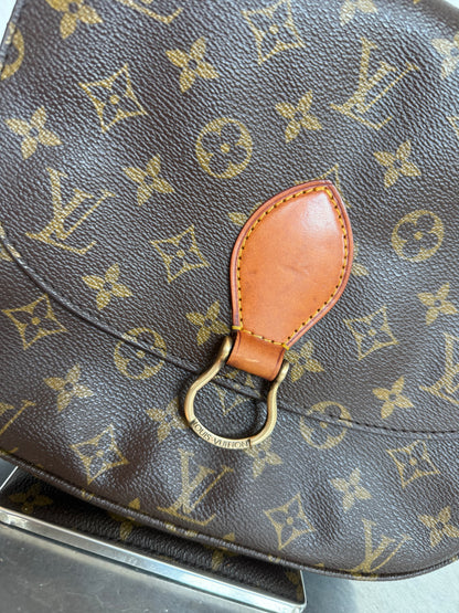 Pre-owned Authentic Louis Vuitton Saint Cloud GM Monogram Crossbody Bag