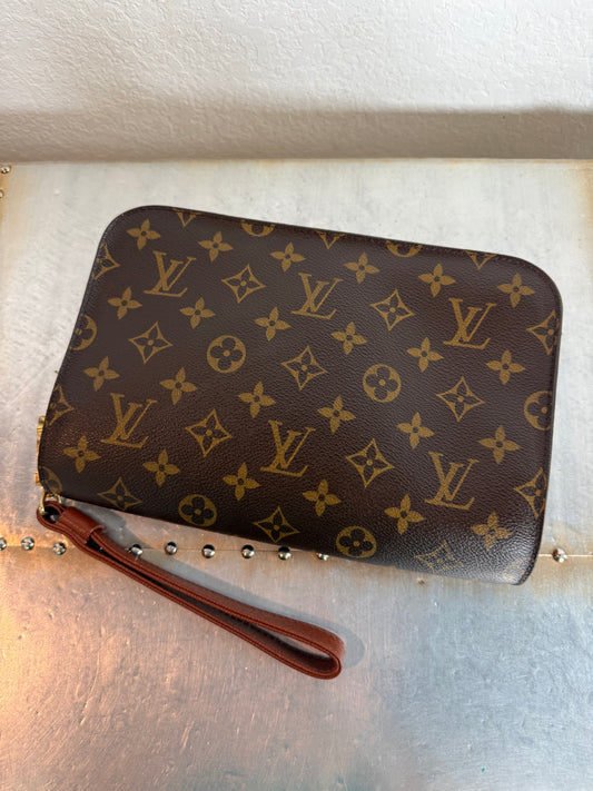 Pre-owned Authentic Louis Vuitton Monogram Orsay Clutch Handbag
