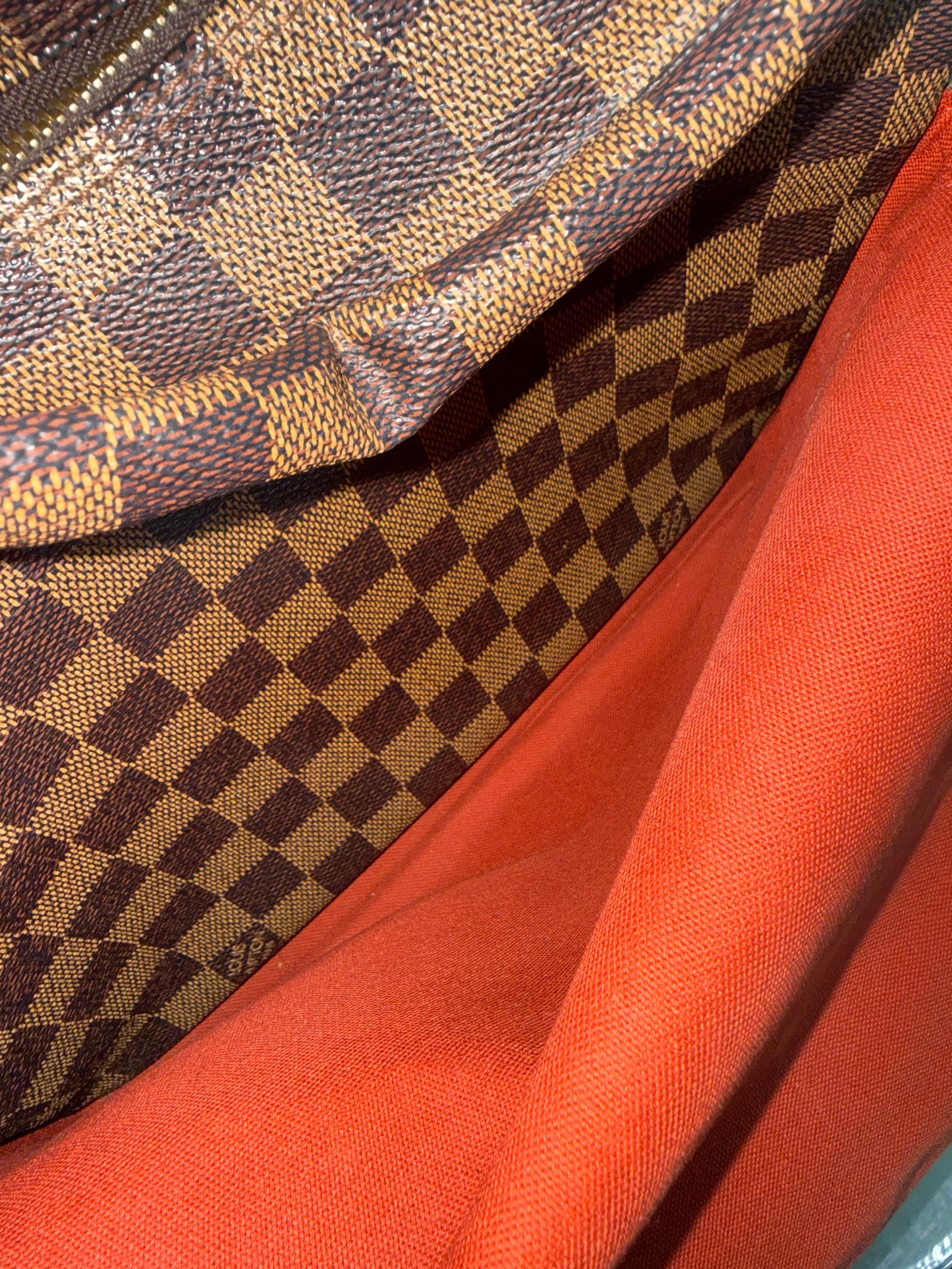 Pre-owned Authentic Louis Vuitton Naviglio Damier Ebene Crossbody Bag