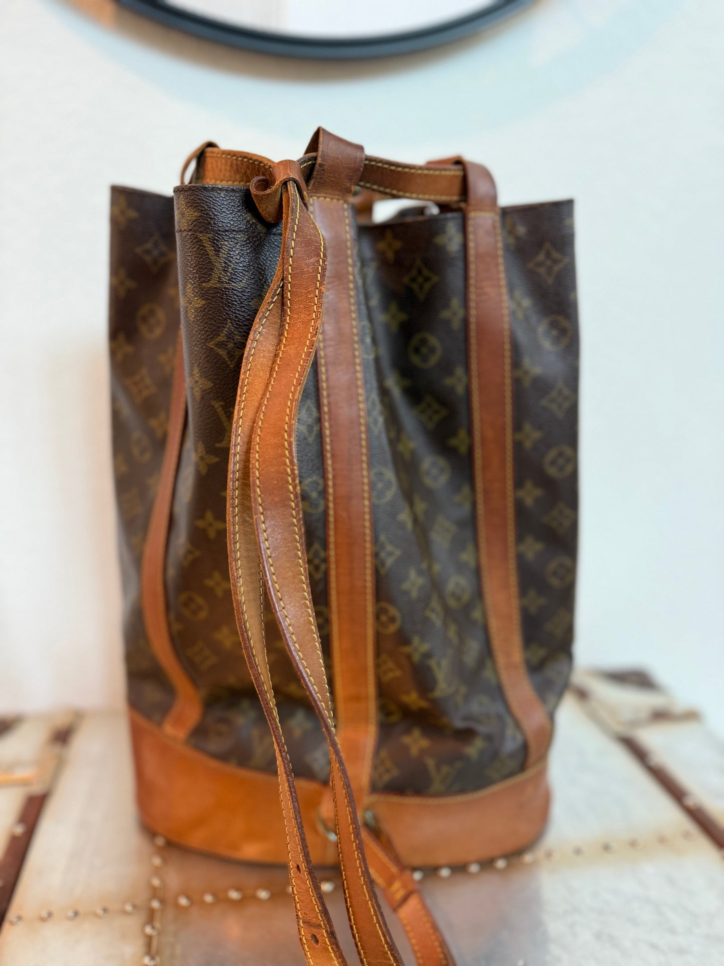 MPre-owned Authentic Louis Vuitton Randonee GM Monogram Backpack