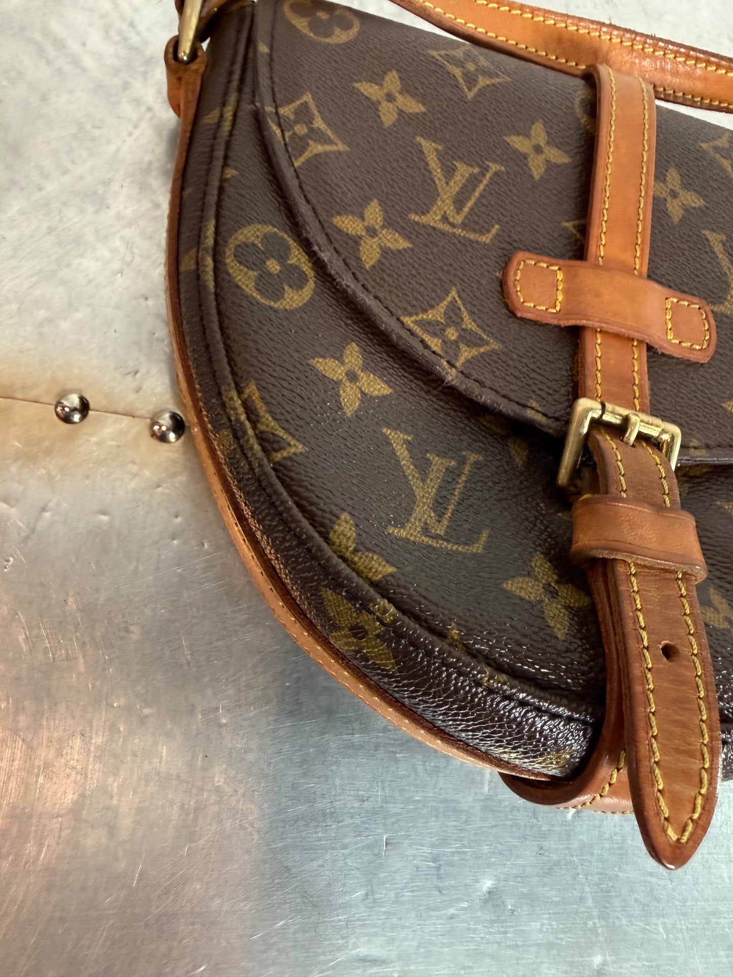 Pre-owned Authentic Louis Vuitton Chantilly PM Monogram Crossbody Bag