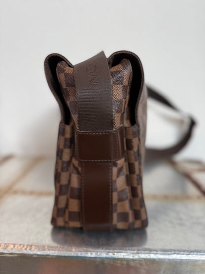 Pre-owned Authentic Louis Vuitton Naviglio Damier Ebene Crossbody Bag