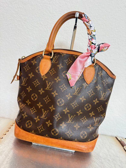Pre-owned Authentic Louis Vuitton Lockit PM Monogram Handbag