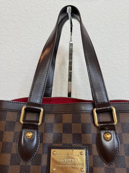 Pre-owned Louis Vuitton Hampstead MM Damier Ebene Tote / Shoulder Bag