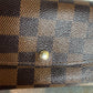 Pre-owned Authentic Louis Vuitton Portefeuille Emilie Damier Ebene Long Wallet