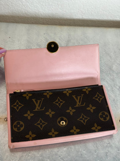 Pre-owned Authentic Louis Vuitton Flore Monogram Long Wallet