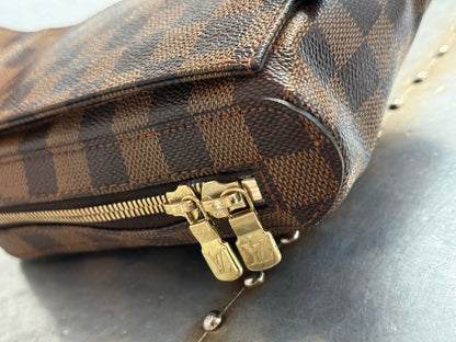 Pre-owned Authentic Louis Vuitton Damier Ebene Geronimos Body Bag