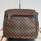 Pre-owned Authentic Bastille Damier Ebene Crossbody Bag