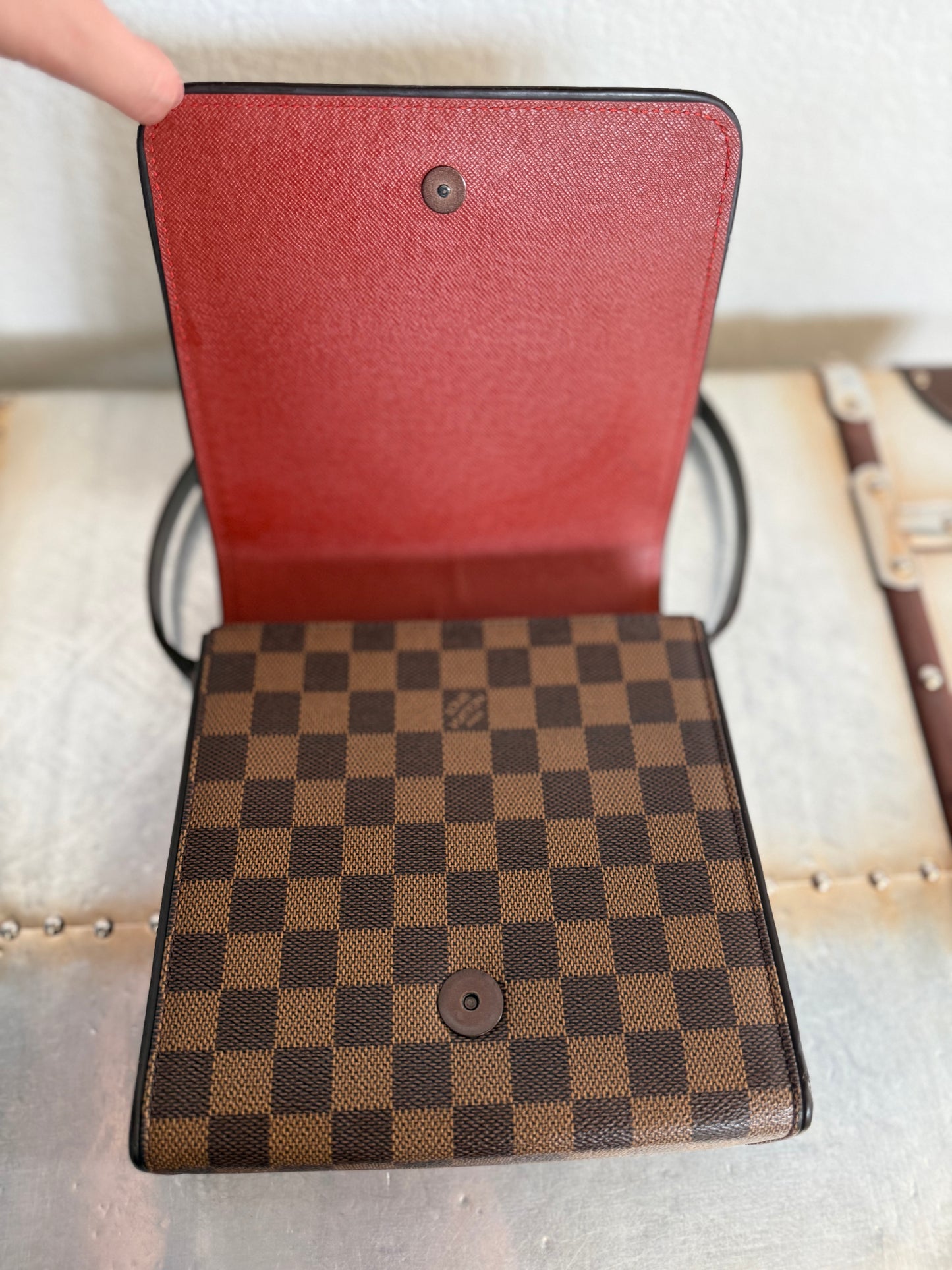 Pre-owned Louis Vuitton Tribeca Mini Damier Ebene Shoulder Bag / Handbag