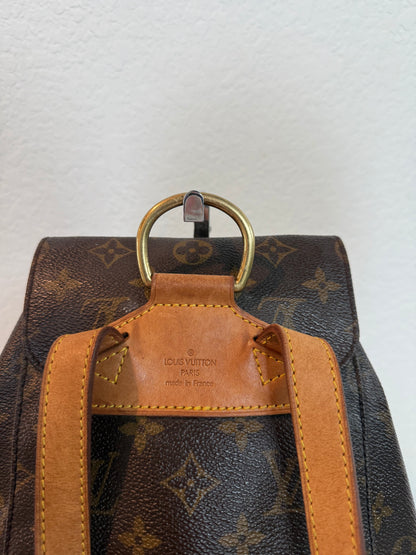 Pre-owned Authentic Louis Vuitton Montsouris MM Monogram Backpack