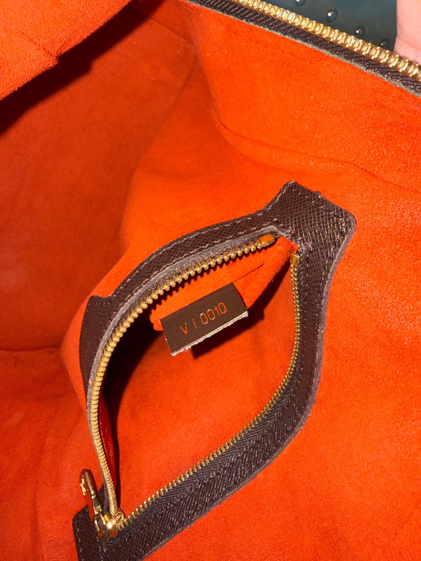 Pre-owned Authentic Louis Vuitton Brera Damier Ebene Handbag