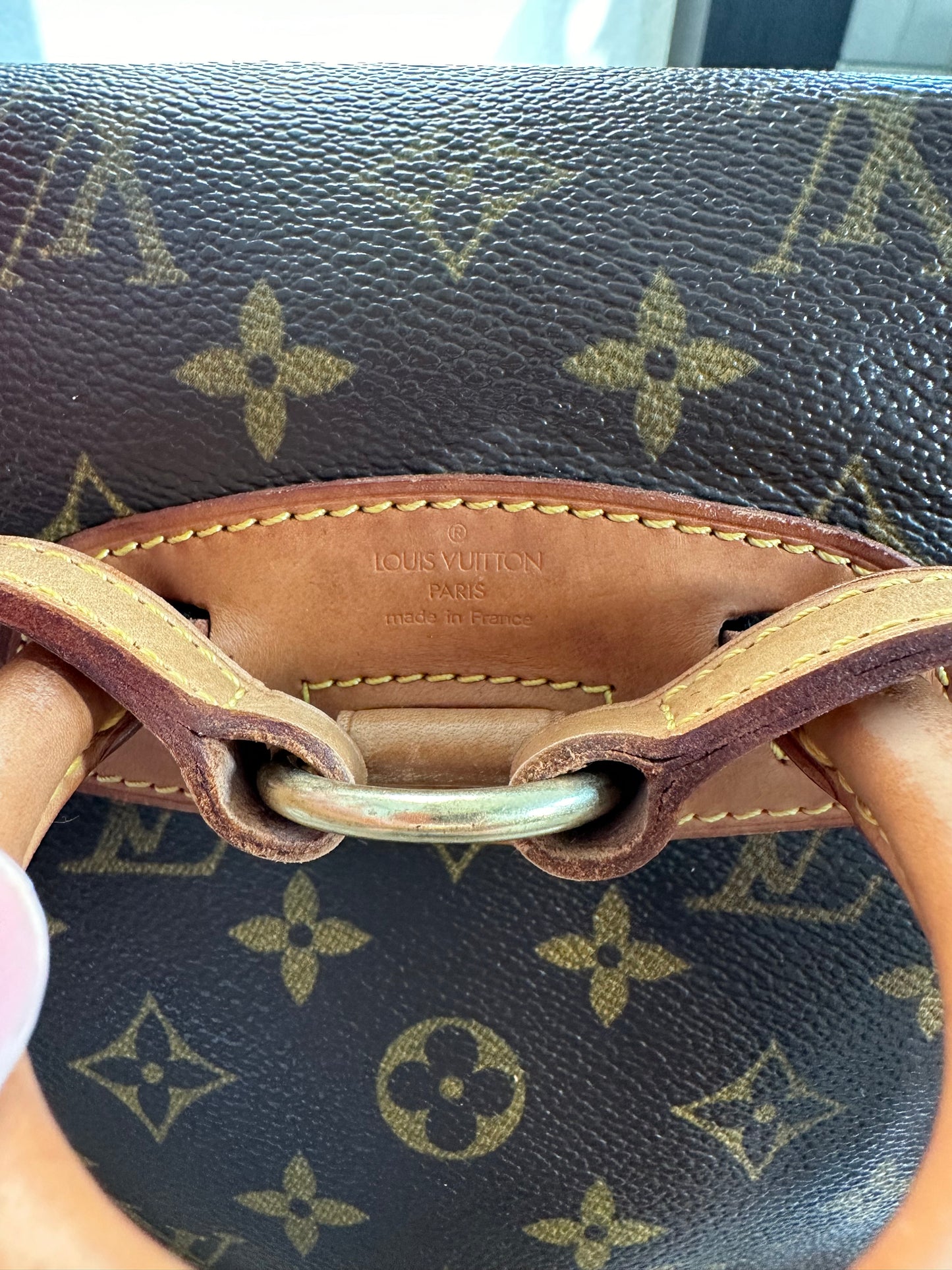 Pre-owned Authentic Louis Vuitton Montsouris Mini Monogram Backpack