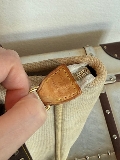 Pre-owned Louis Vuitton Antigua Cabas MM Canvas Shoulder Tote Bag