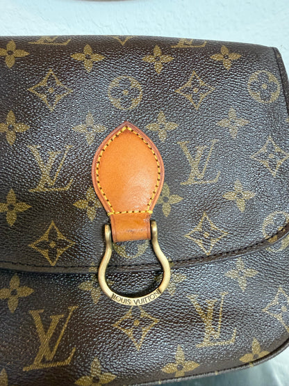 Pre-owned Authentic Louis Vuitton Saint Cloud MM Monogram Crossbody Bag