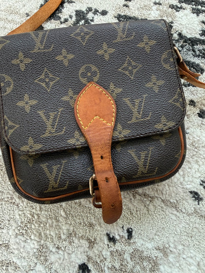 Pre-owned Louis Vuitton Cartouchiere PM Monogram Shoulder / Crossbody Bag