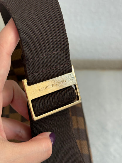 Pre-owned Authentic Louis Vuitton Damier Ebene Geronimos Body Bag