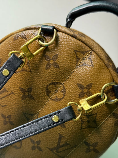 Pre-owned Authentic Louis Vuitton Palm Springs Mini Monogram Backpack