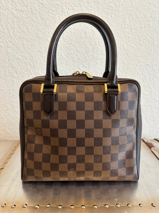 Pre-owned Authentic Louis Vuitton Brera Damier Ebene Handbag