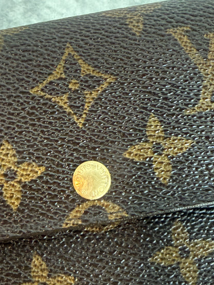 Pre-owned Authentic Louis Vuitton Portefeuille Sarah Monogram Long Wallet
