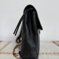 Pre-owned Authentic Chanel Vintage Caviar Square Backpack