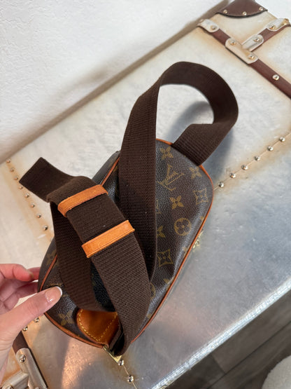 Pre-owned Authentic Louis Vuitton Pochette Gange Monogram Bum Bag