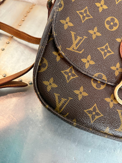 Pre-owned Authentic Louis Vuitton Saint Cloud GM Monogram Crossbody Bag