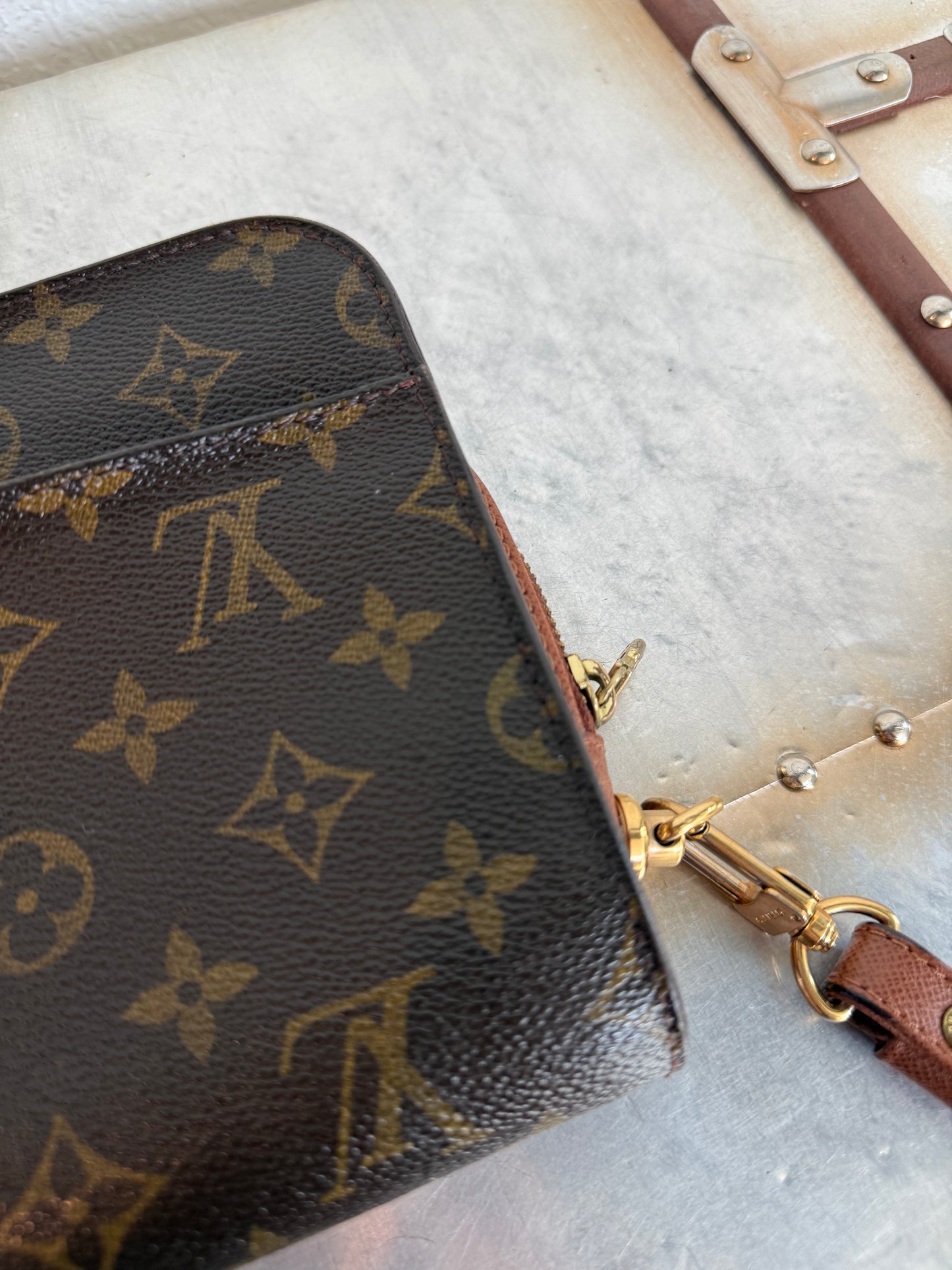 Pre-owned Authentic Louis Vuitton Monogram Orsay Clutch Handbag