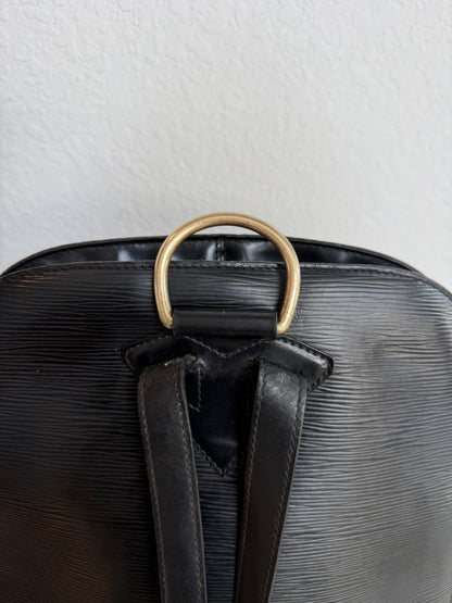 Pre-owned Authentic Louis Vuitton Gobelins Epi Black Backpack