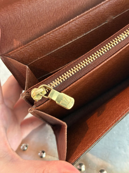 Pre-owned Authentic Louis Vuitton Portefeuille Sarah Monogram Long Wallet