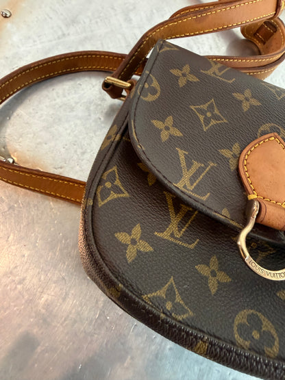 Pre-owned Authentic Louis Vuitton Saint Cloud PM Monogram Crossbody Bag