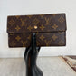 Pre-owned Authentic Louis Vuitton Portefeuille  International Monogram Wallet