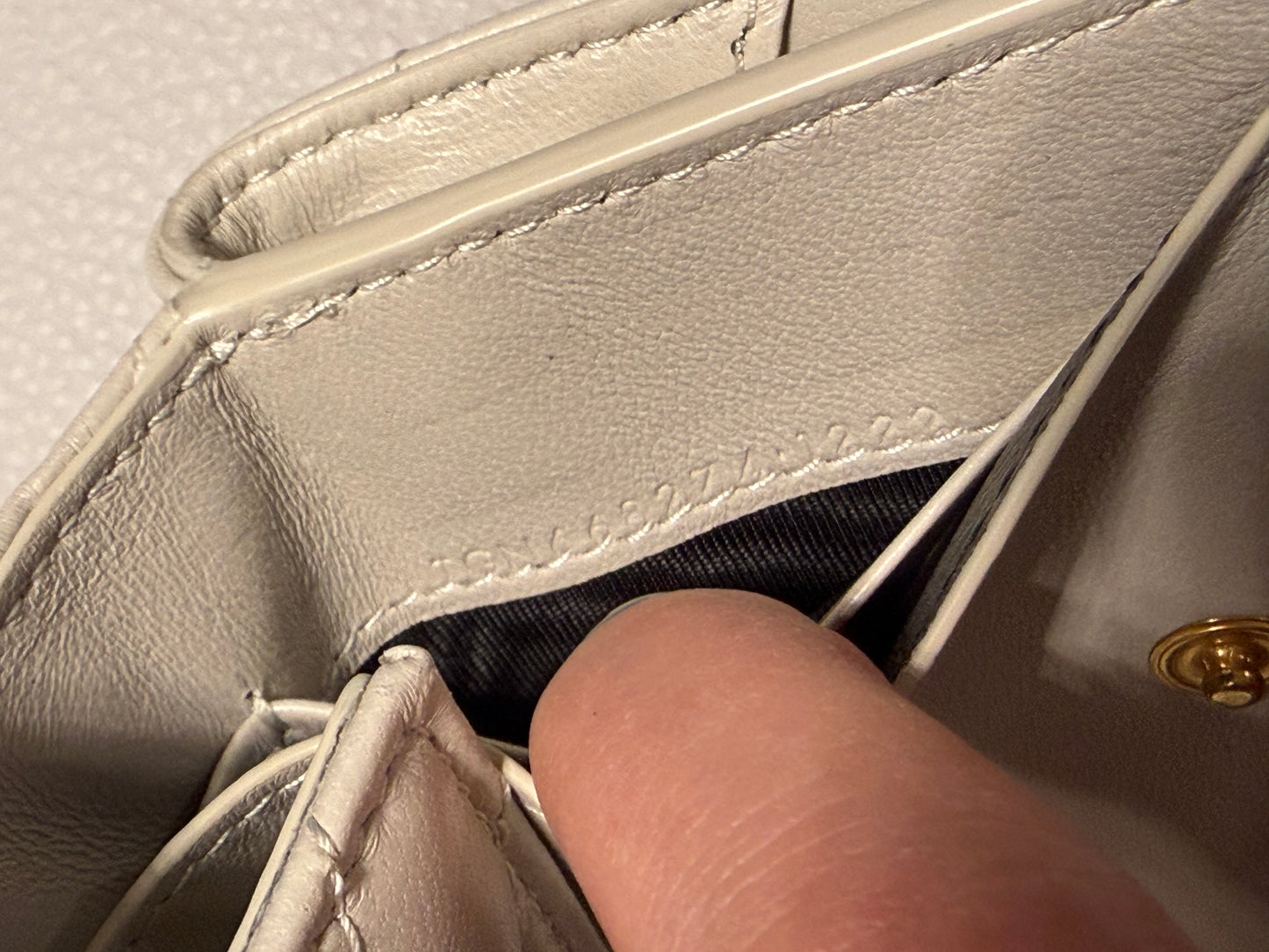 Yves Saint Laurent Cassandra Leather French Wallet